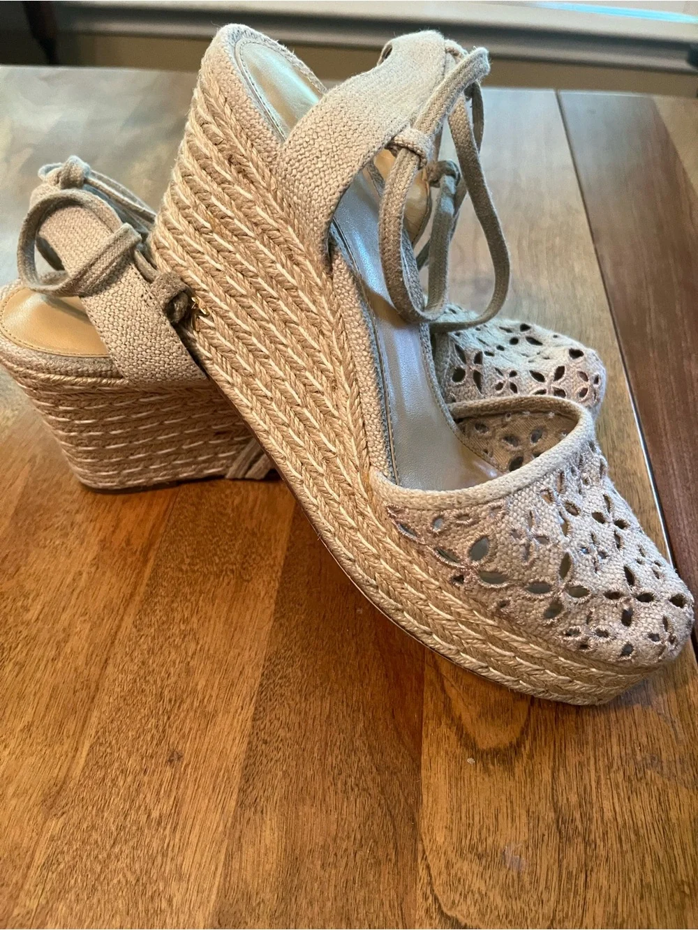 Michael Kors Darci Closed Toe Wedge Platform Sandal Espadrille